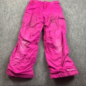 COLUMBIA Girls Hot Pink insulated Snow Ski Pants size: Medium